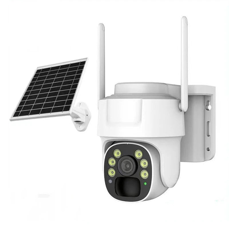 Outdoor Solar Powered Waterproof Dome Security Camera with 2.4G Wi-Fi and 8000mAh Battery factory price