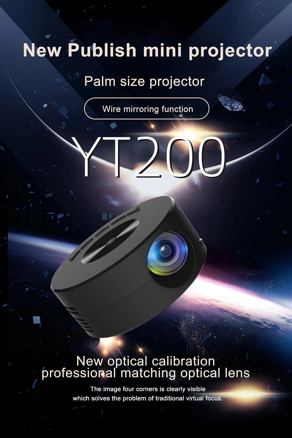 YT200 Mini Mobile Projector
