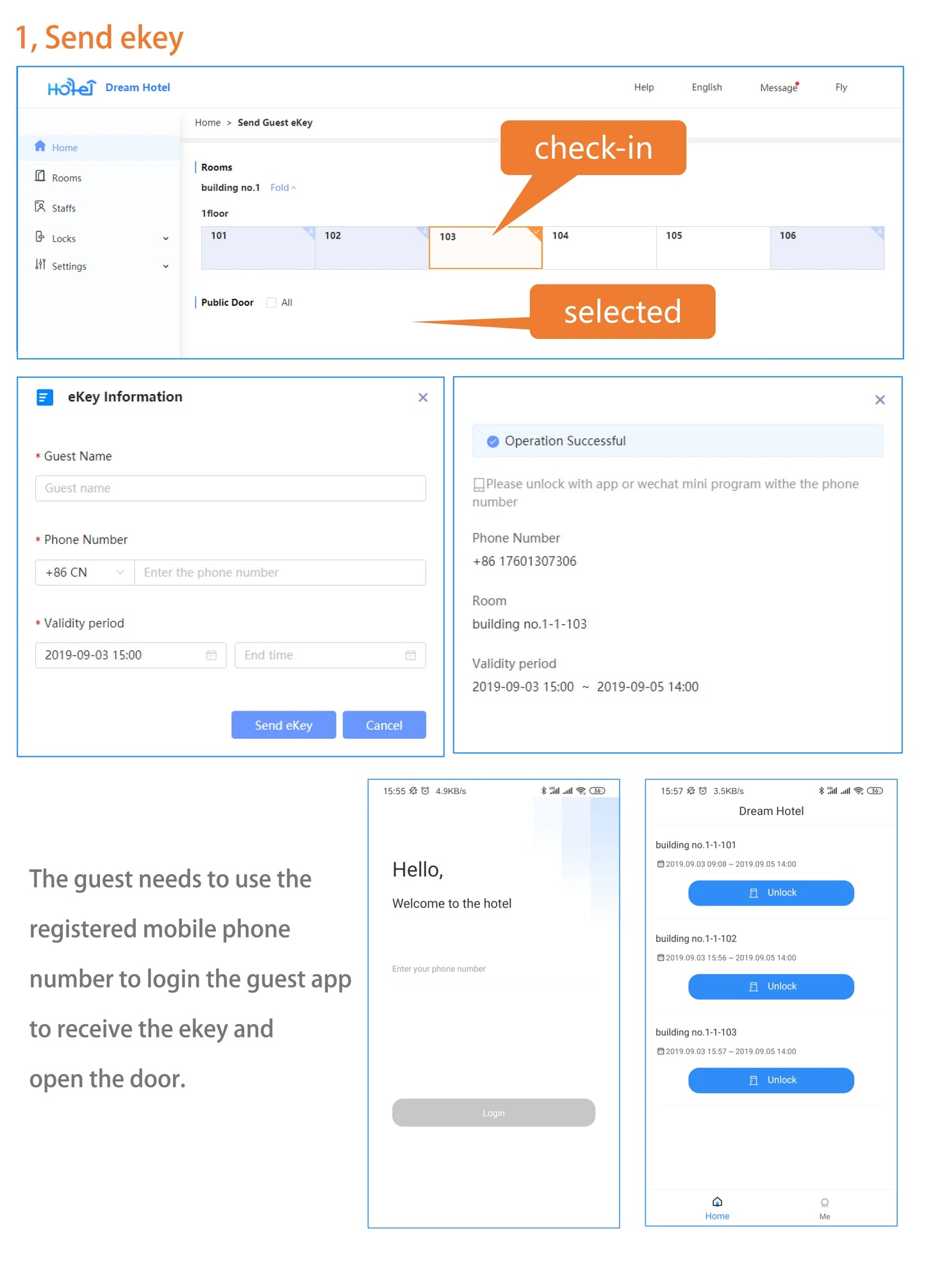 Stainless Steel Smart Door Lock TTlock Wireless Digital Electronic Lock Smart Home Wooden Door Lock