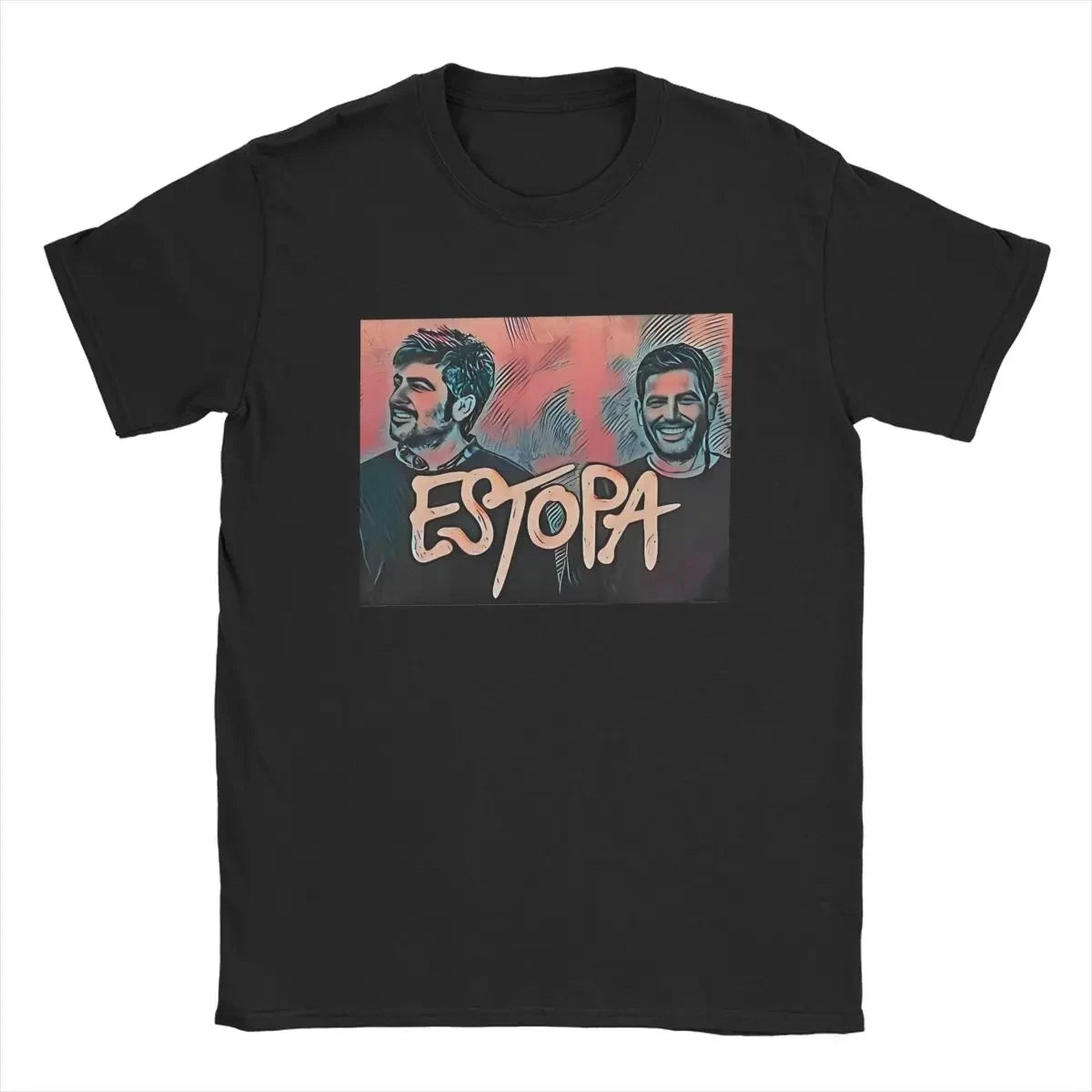 Men T-Shirts Estopa Tour Rock Band Unique 100% Cotton Tees Short Sleeve Pop Music Guitar Art T Shirt Round Neck Clothes Printed