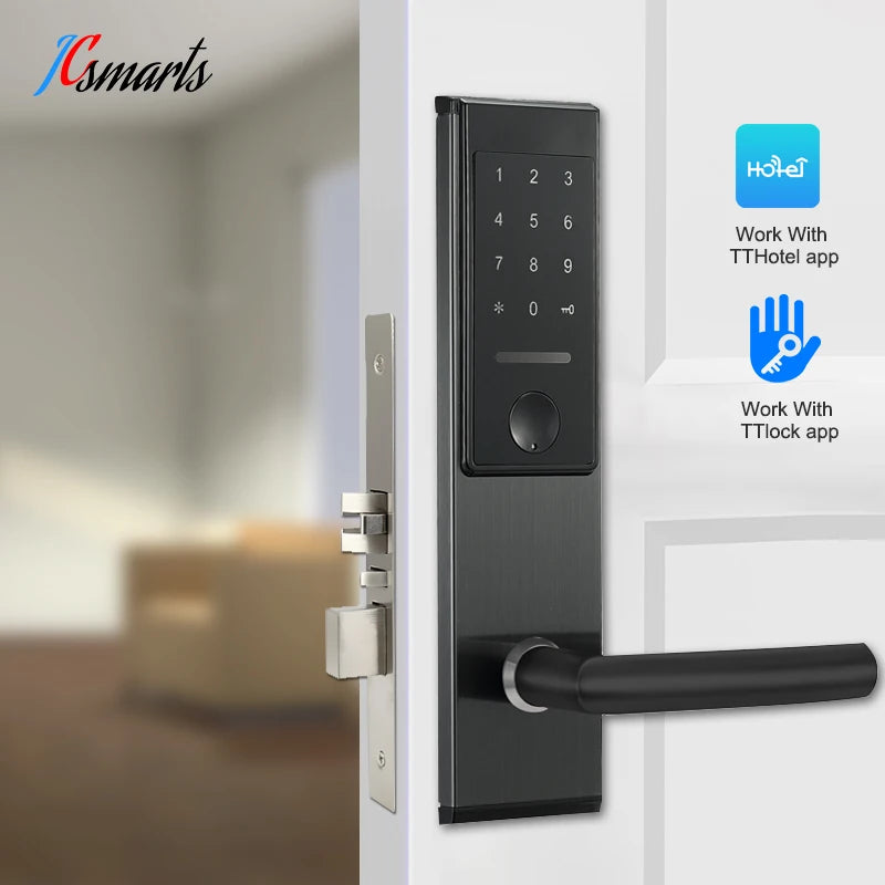 Stainless Steel Smart Door Lock TTlock Wireless Digital Electronic Lock Smart Home Wooden Door Lock