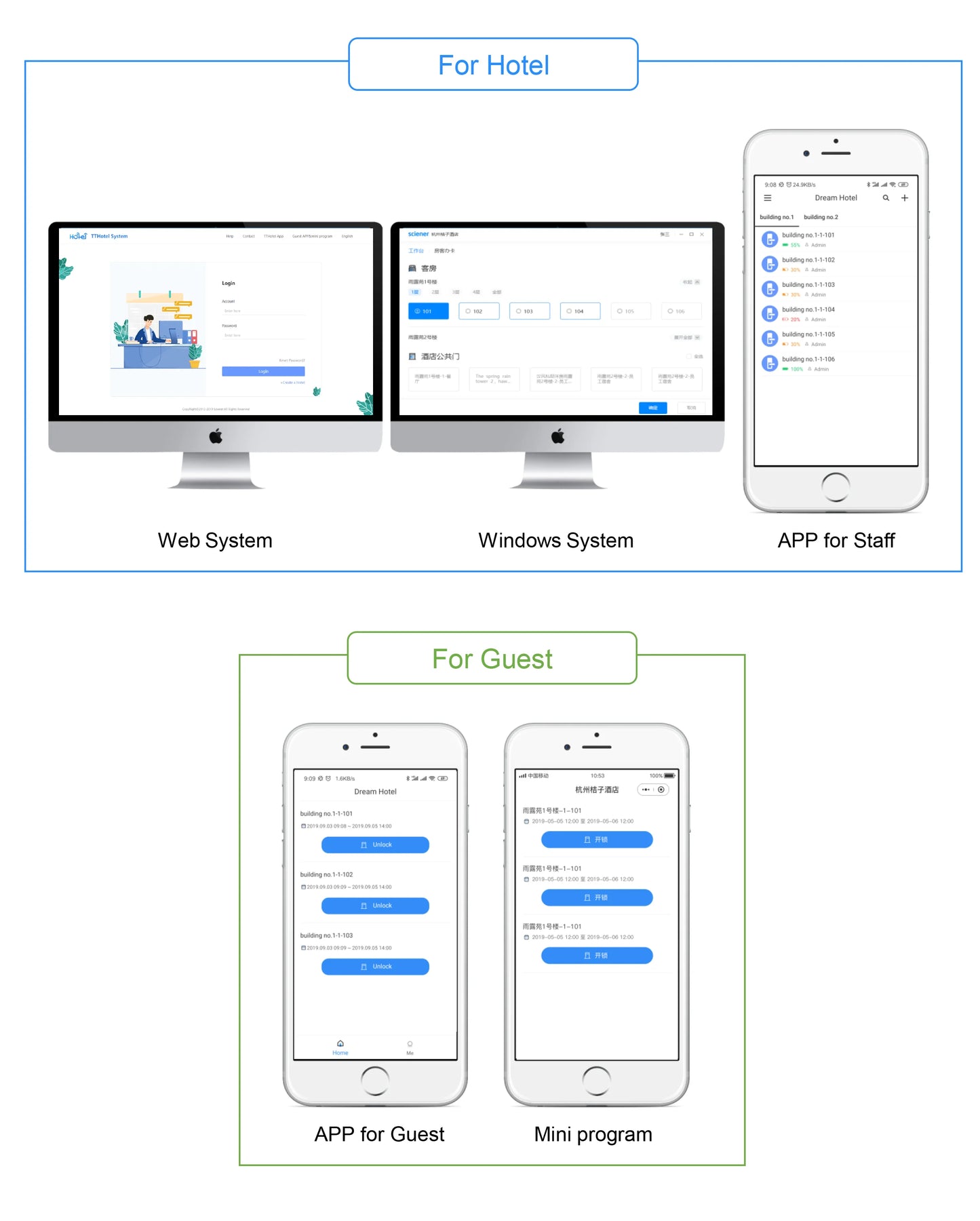 Stainless Steel Smart Door Lock TTlock Wireless Digital Electronic Lock Smart Home Wooden Door Lock