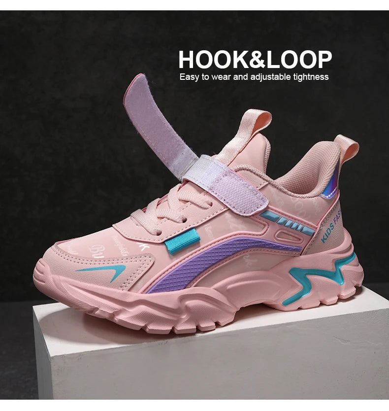 Kids Girls Shoes Running School Casual Sports Breathable Non-slip Sneakers Basketball Children Outdoor Walking Tennis All Season