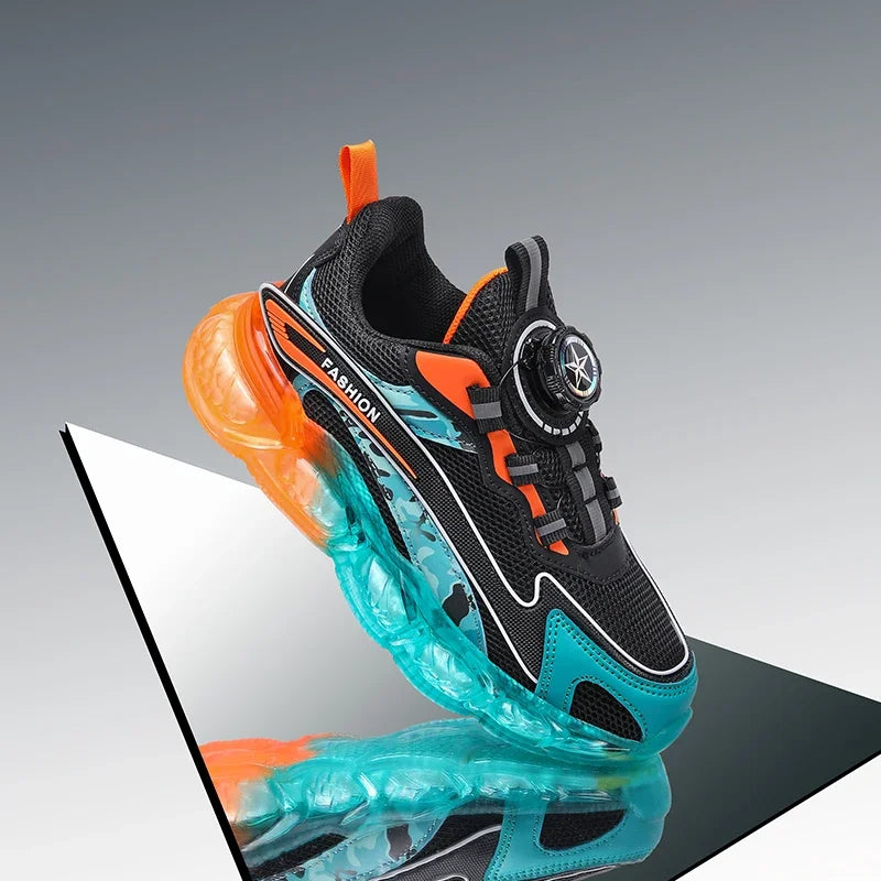 New Summer Children Sneakers Breathable 5-16Years Boys' Running Shoes New Swivel Buckle Kids Sport Shoes Outdoor Casual Trainers