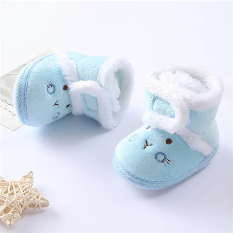 Cute Toddler Baby Shoes for Girls Boys 0-18Month First Walkers Winter Thick Warm Infant Baby Shoes Newborn Baby Girl Boy Shoes