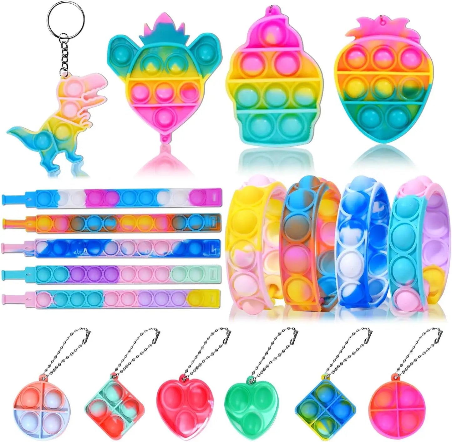 60/120 Party Favors for Kids 14-18, Fidget Toys, Pinata Stuffers, Treasure Chest Box Toys for Classroom, Goodie Bag Stuffers