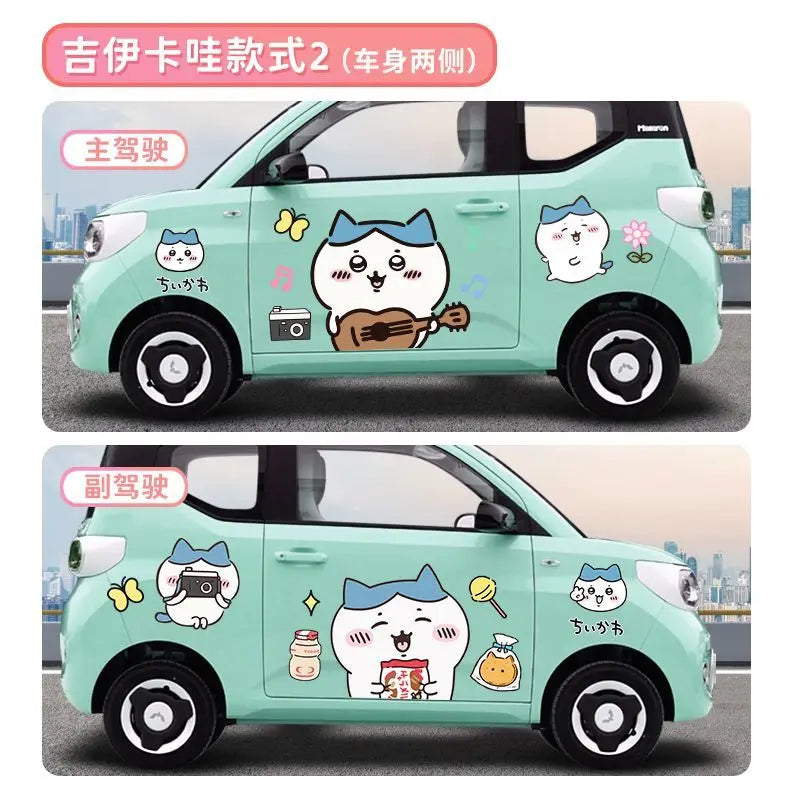 Stickers Car Accessories Decorate Hachi ware Usagi Car Accessories Gift
