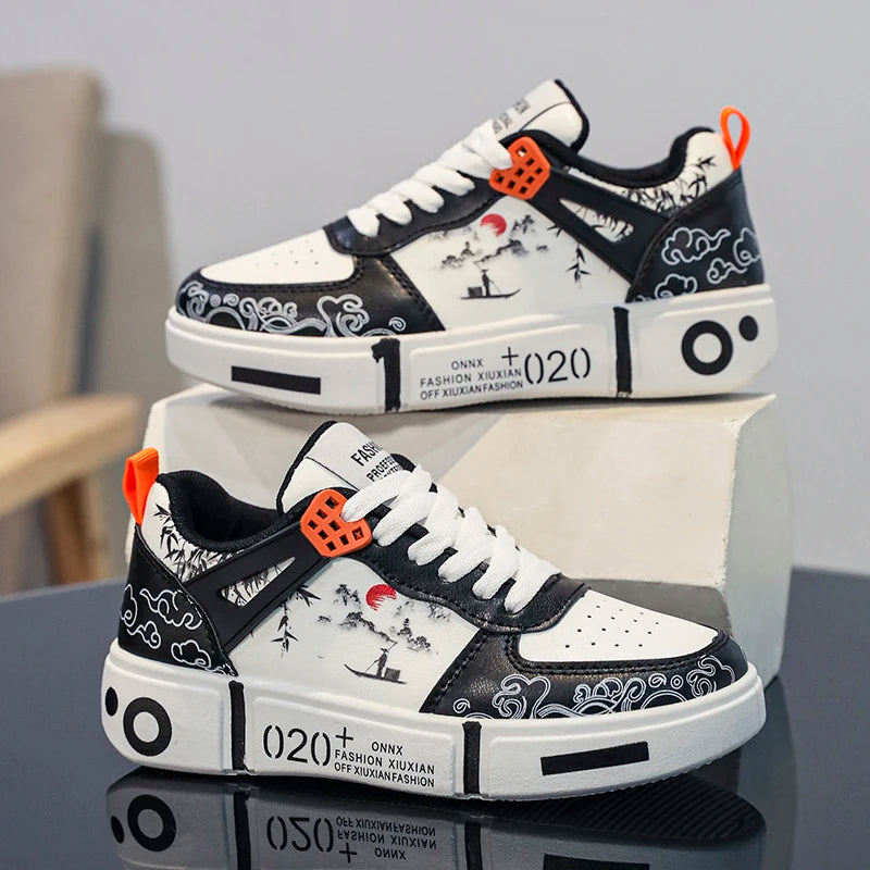 New Student Kids Board Shoes Fashion Boys Girls Leisure Walking Shoes Non-slip Comfortable Children Casual Sneakers Kids Flats