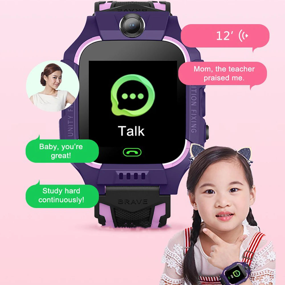 Smart Watch Kids 4g Sim Card SOS Tracker Call Phone Camera Voice Chat Photo Children Smartwatch Camera Boys Girls Birthday Gifts
