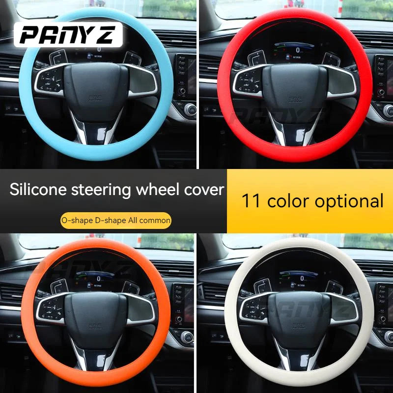 Universal 1pcs/set Car Styling Silicone Car Steering Wheel Glove Cover Automobiles Steering Wheel Hubs Cover Auto Accessories