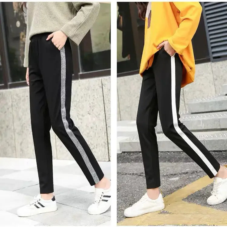 Women Pants 20-Foot Women's Fall Women's Clothing Casual Sports Pants Female Black Pants Loose Pantalones De Mujer