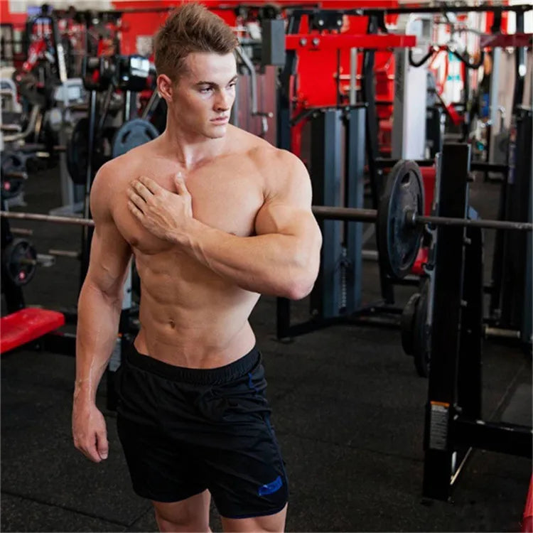 ECHT Summer Running Shorts Men Sports Jogging Fitness Shorts Quick Dry Mens Gym Men Shorts Sport gyms Short Pants men