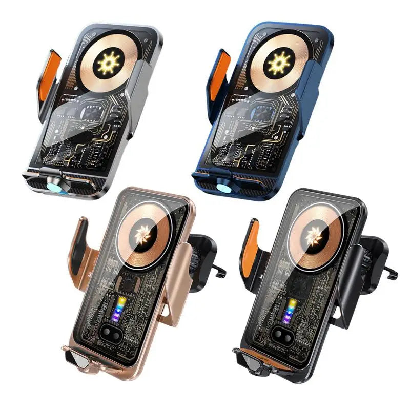 Car Phone Holder Wireless Charger 66W Car Vent Clips 360-Degree Rotation Cell Phone Accessories Car Charger Fast Charging