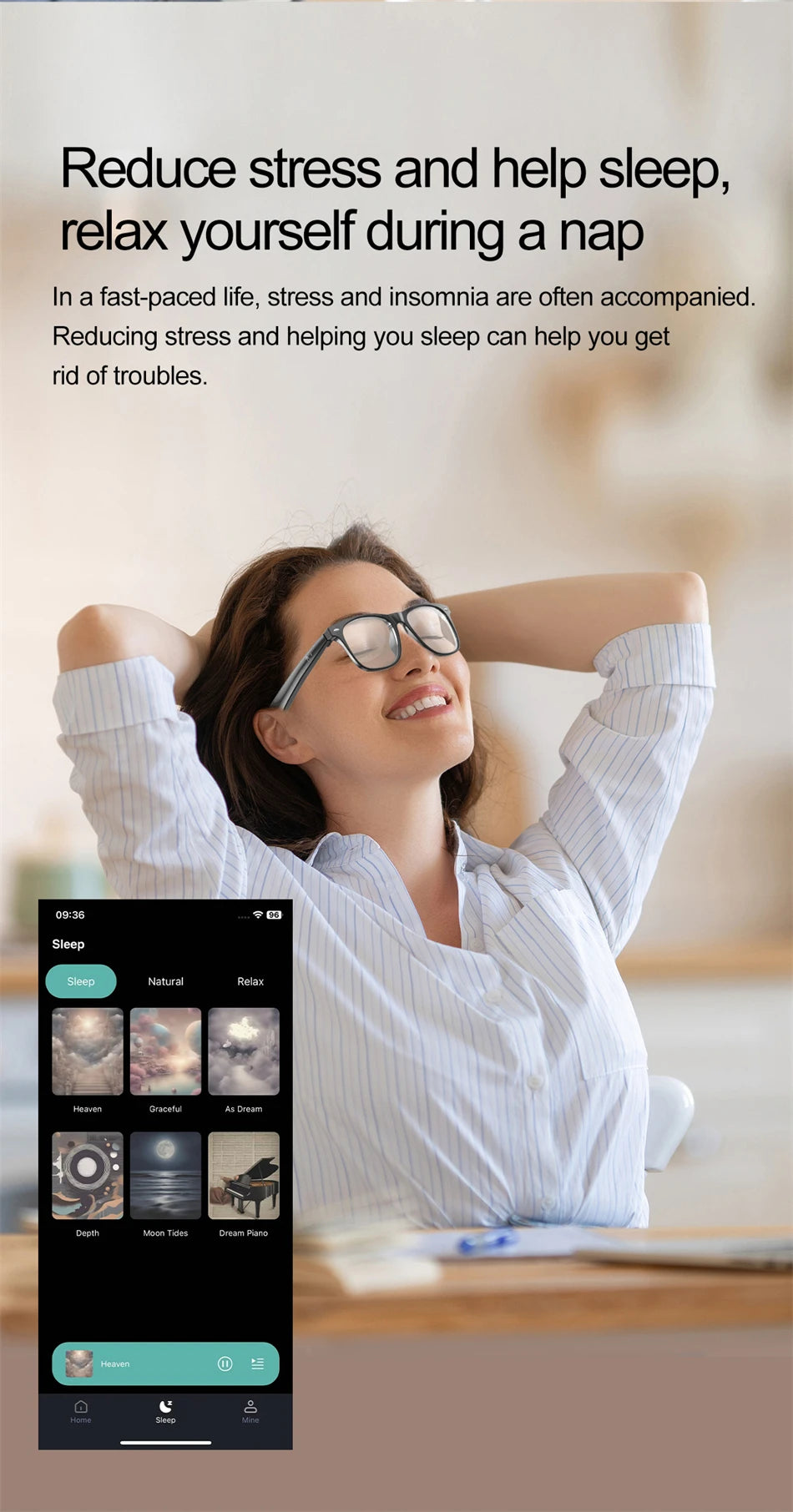 2025 New Smart Glasses Men Multiple Language Al Intelligent Translation Anti-blue Lens Wireless Call Voice Assistant Glasses Man