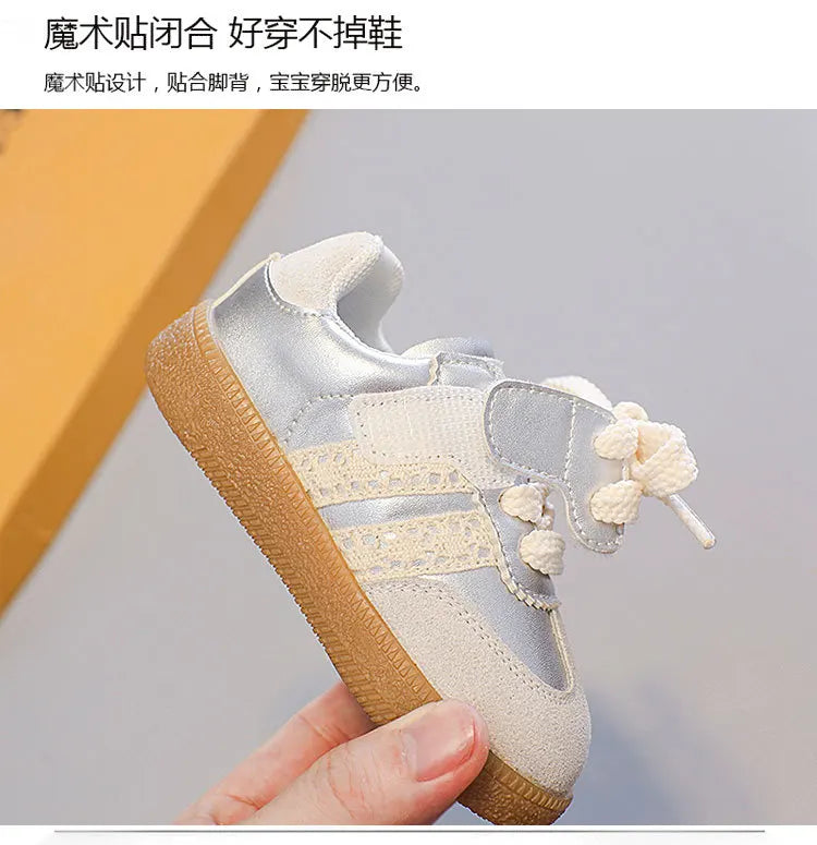 Kids Shoes Toddler Sneakers Children Skateboarding Shoe Designer Grey Color Infant Boys Girls Baby Trainers