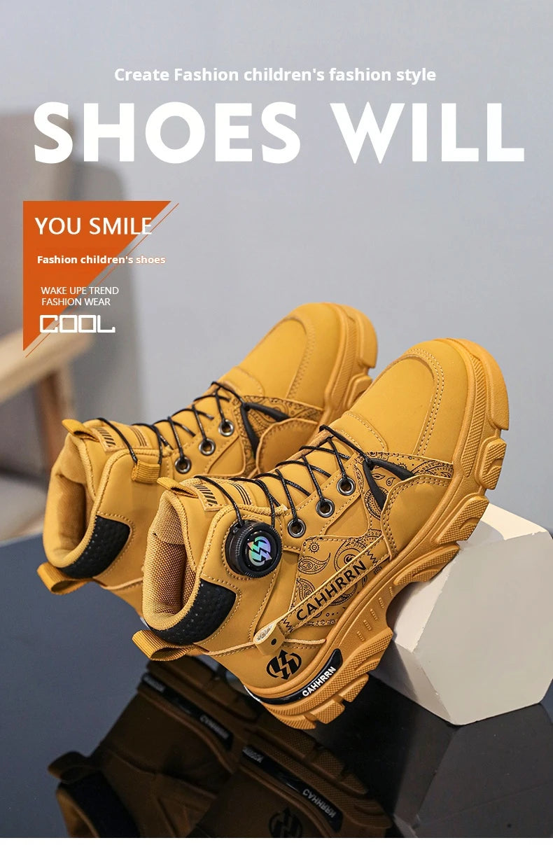 Platform Sports Shoes Kids Sneakers Sports and Leisure Shoes for Boys Wear-resistant Loafers Soft and Comfortable Fashion new