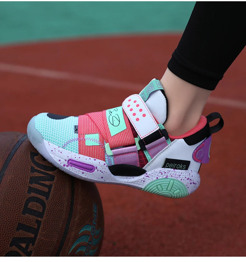 2025 New Children's Basketball Shoes For Boys Girls Non-slip Kids Sport Shoes Lightweight Outdoor Sneakers Trainers Footwear