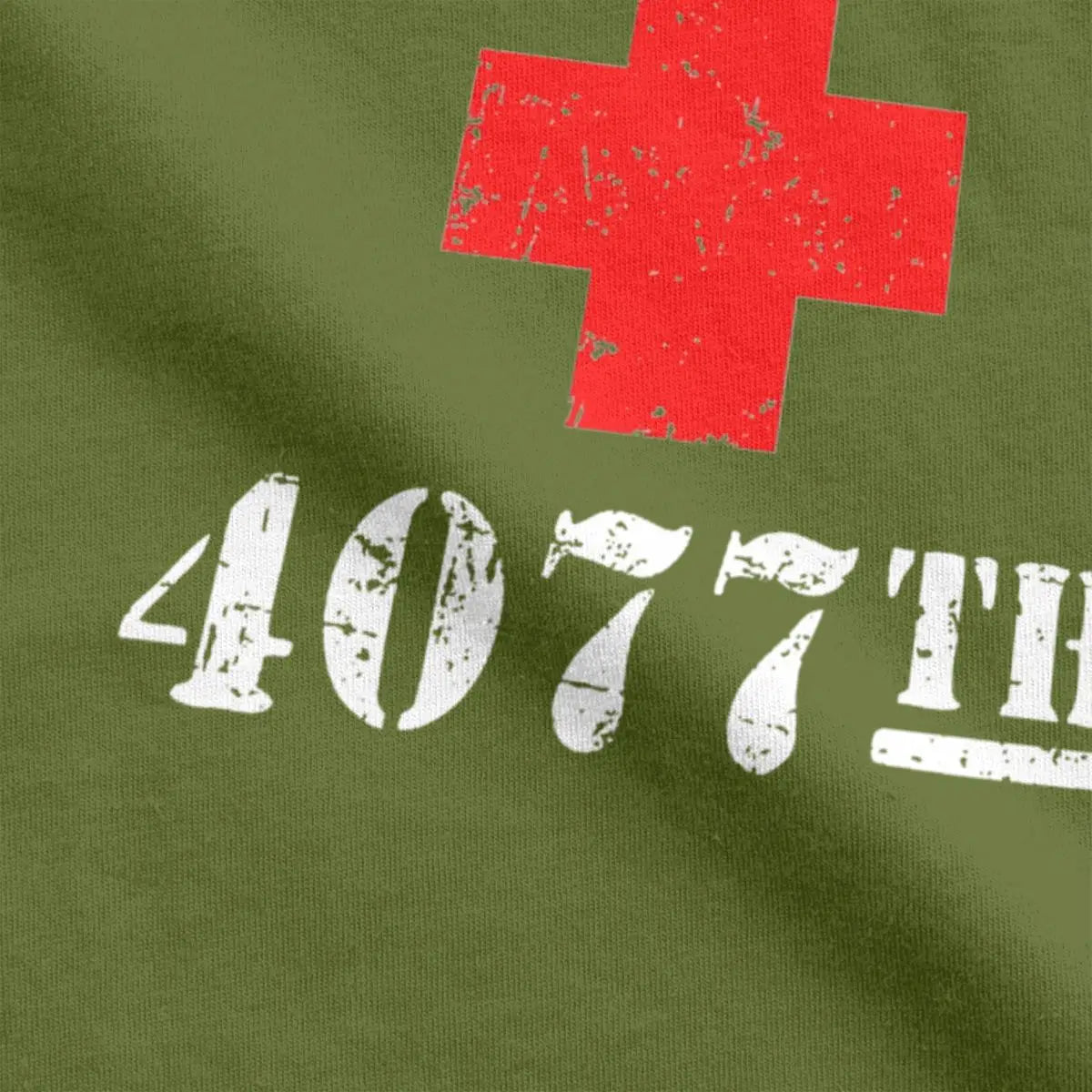 Men T-Shirts Mash 4077 TV Show Vintage Pure Cotton Tees Short Sleeve T Shirts Round Neck Clothes Classic