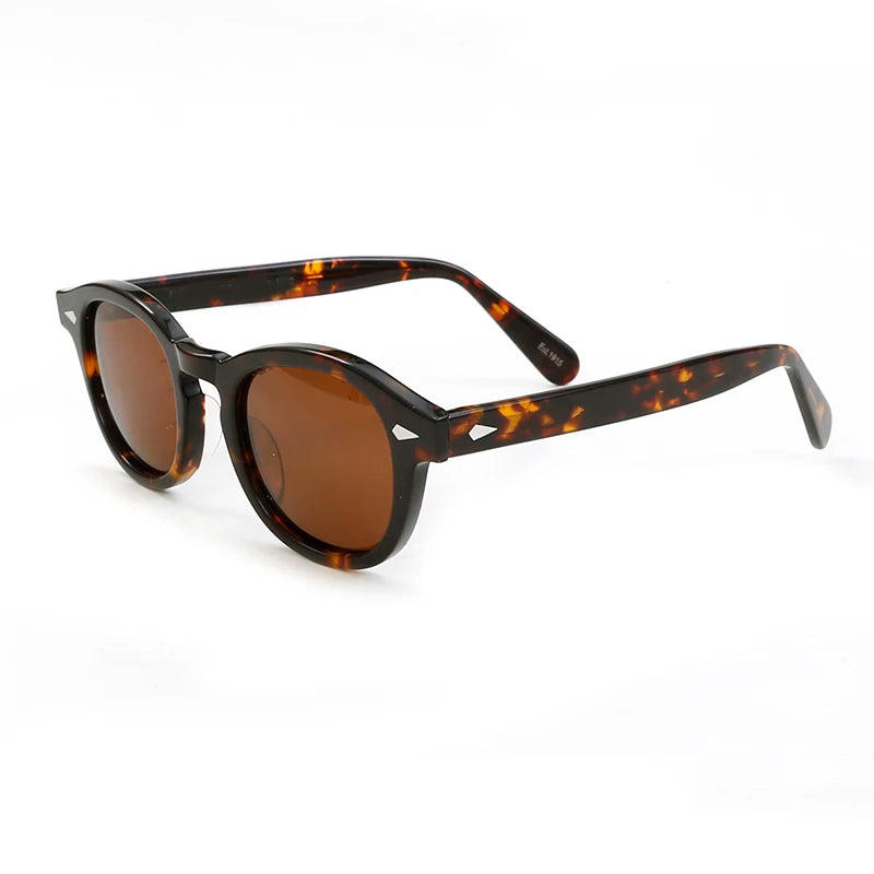 Polarized Sunglasses Men Women Johnny Depp Lemtosh Style Sun Glasses Retro Round Acetate Frame UV400 Lens Oculos