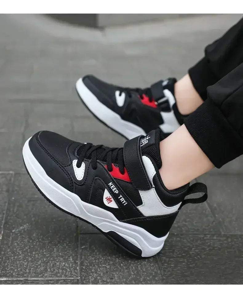 Children Basketball Kids Shoes New Children Sneakers Child Shoes High-Quality Durable Light Breathable Soled Anti-Slip Trainer