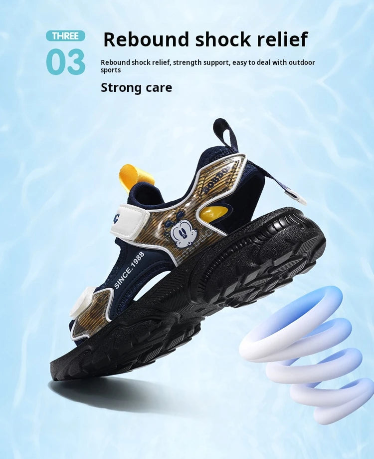 Kids Summer Shoes Fashion Big Boys Beach Sandals Children Casual Sports Sandals Color Matching Anti-skid Classic Size 28-40