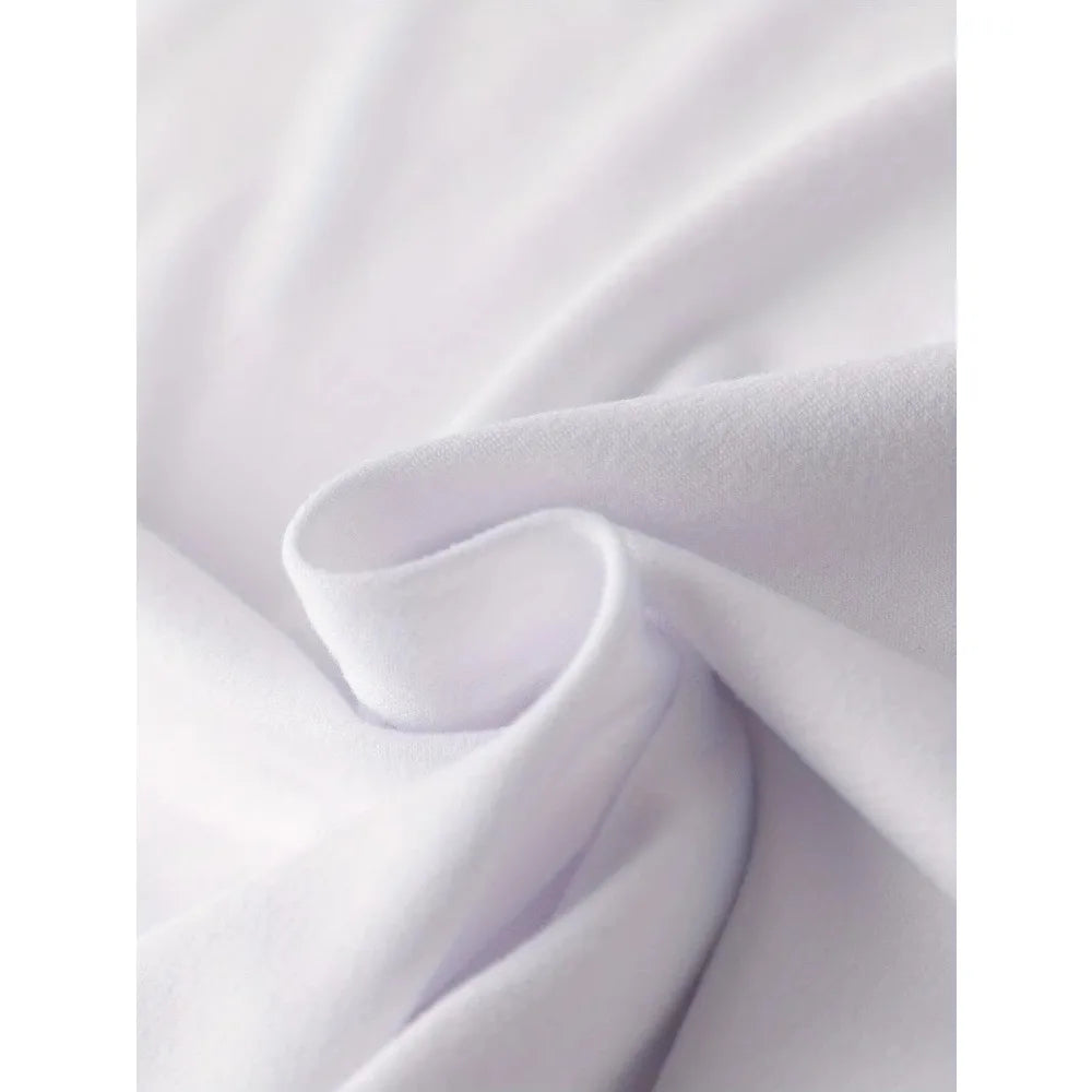 Women's 100% Cotton T-shirt Round Neck Casual Print Suitable for Spring Summer and Autumn Machine Washable Large Size