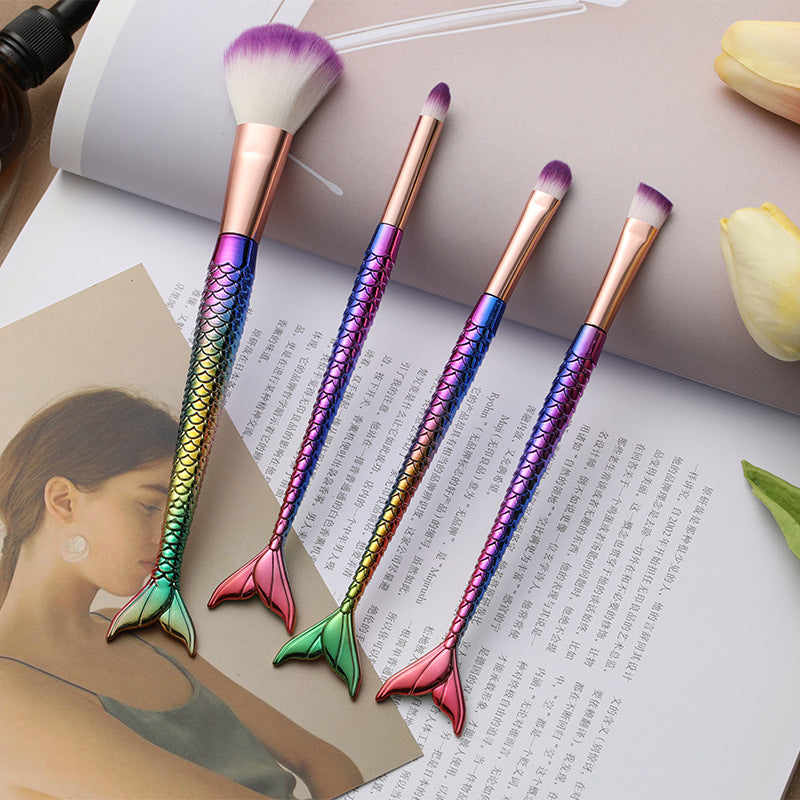 Four-piece Suit Mermaid Makeup Brush