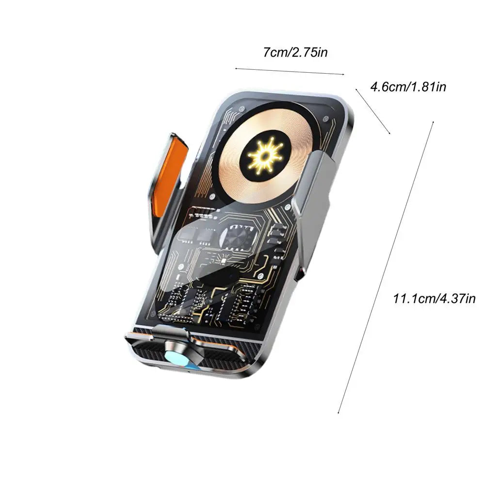 Car Phone Holder Wireless Charger 66W Car Vent Clips 360-Degree Rotation Cell Phone Accessories Car Charger Fast Charging