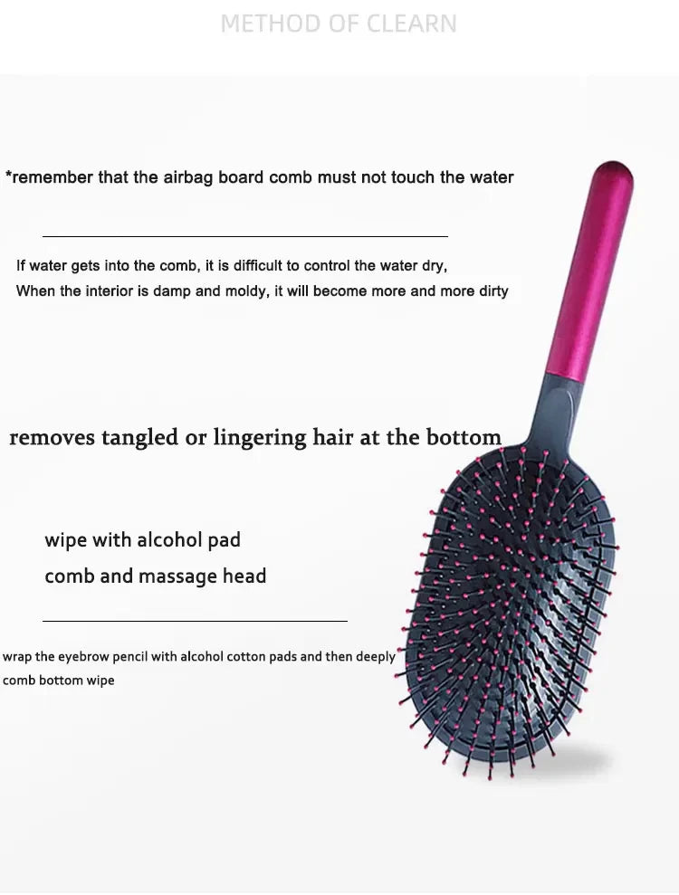 New Girls Hair Comb Scalp Massage Airbag Hairbrush Wet Curly Detangle Brush For Salon Hairdressing Styling Tools For  Women
