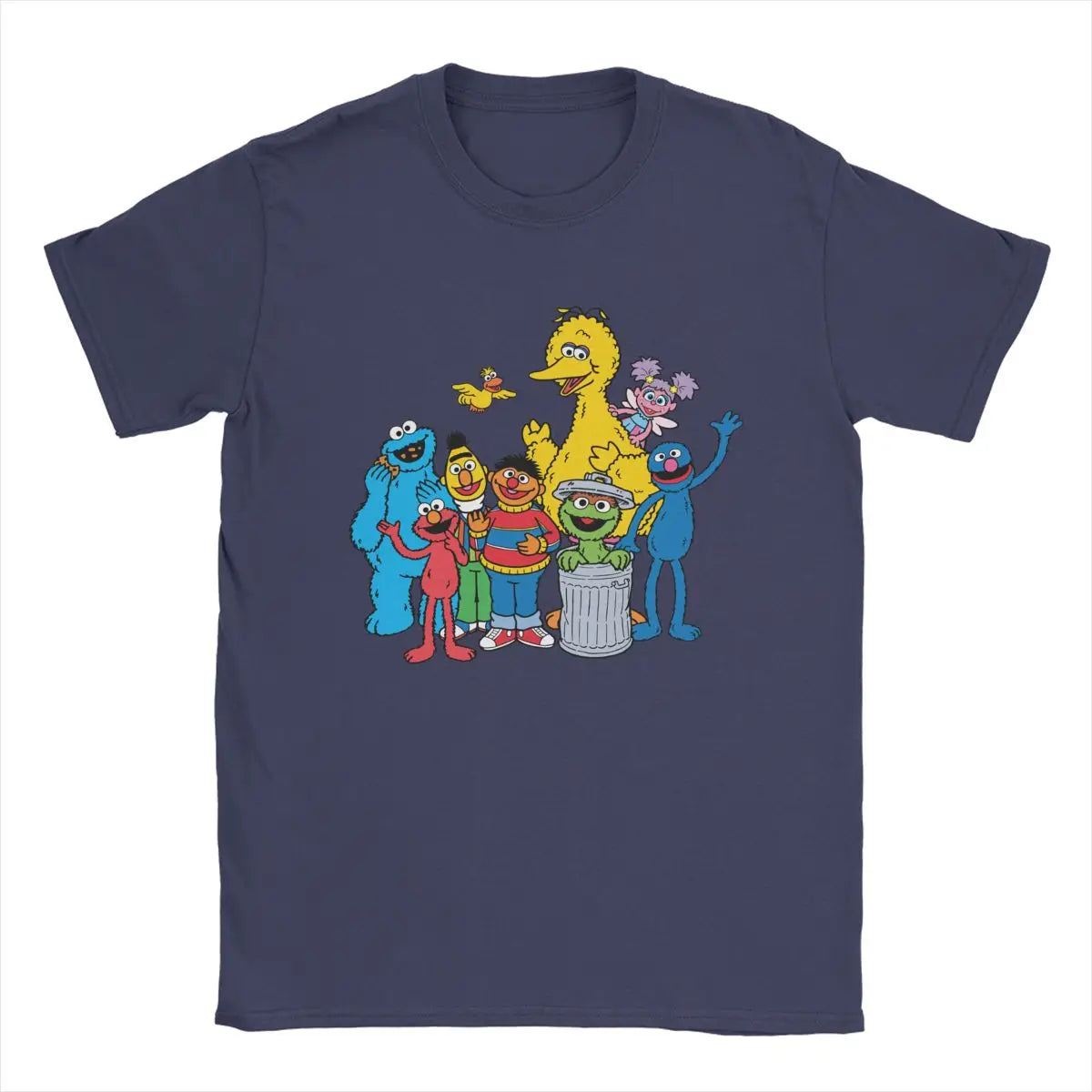 Sesamed Sweet Streets Men T Shirts Amazing Tee Shirt Short Sleeve Crewneck T-Shirts Cotton Unique Tops