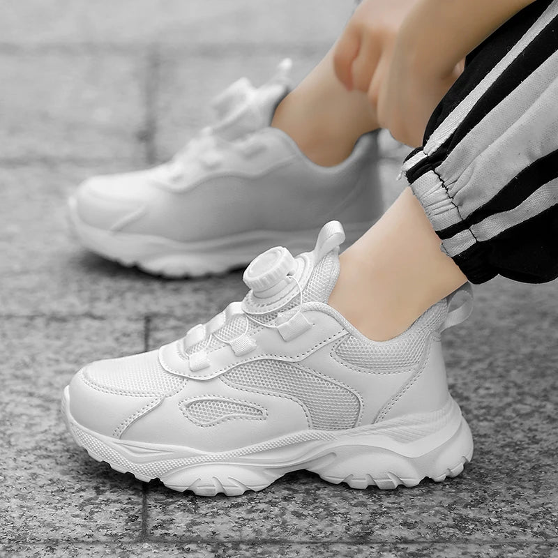 Kids Shoes Boy Casual Sneakers Platform Comfortable Black White Child School Sports Tenis Boy Shoes Children's Basketball Shoes