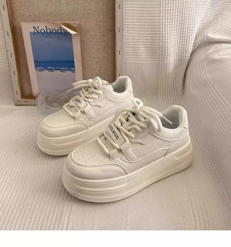 Kids Sports Shoes Fashion Versatile Girls Casual Shoes Soft Bottom 2025 Autumn New Children White Shoes Breathable Non-slip