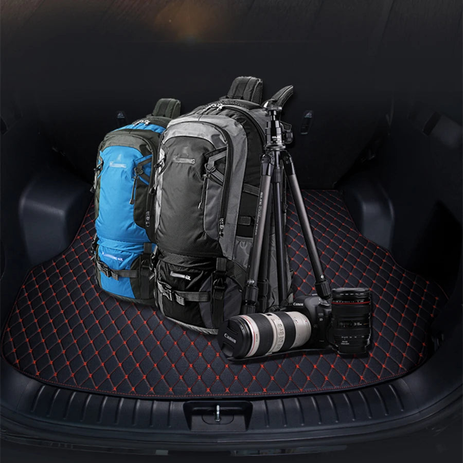 Car Trunk Mats For Hyundai Kona Kauai OS 2018~2022 Waterproof