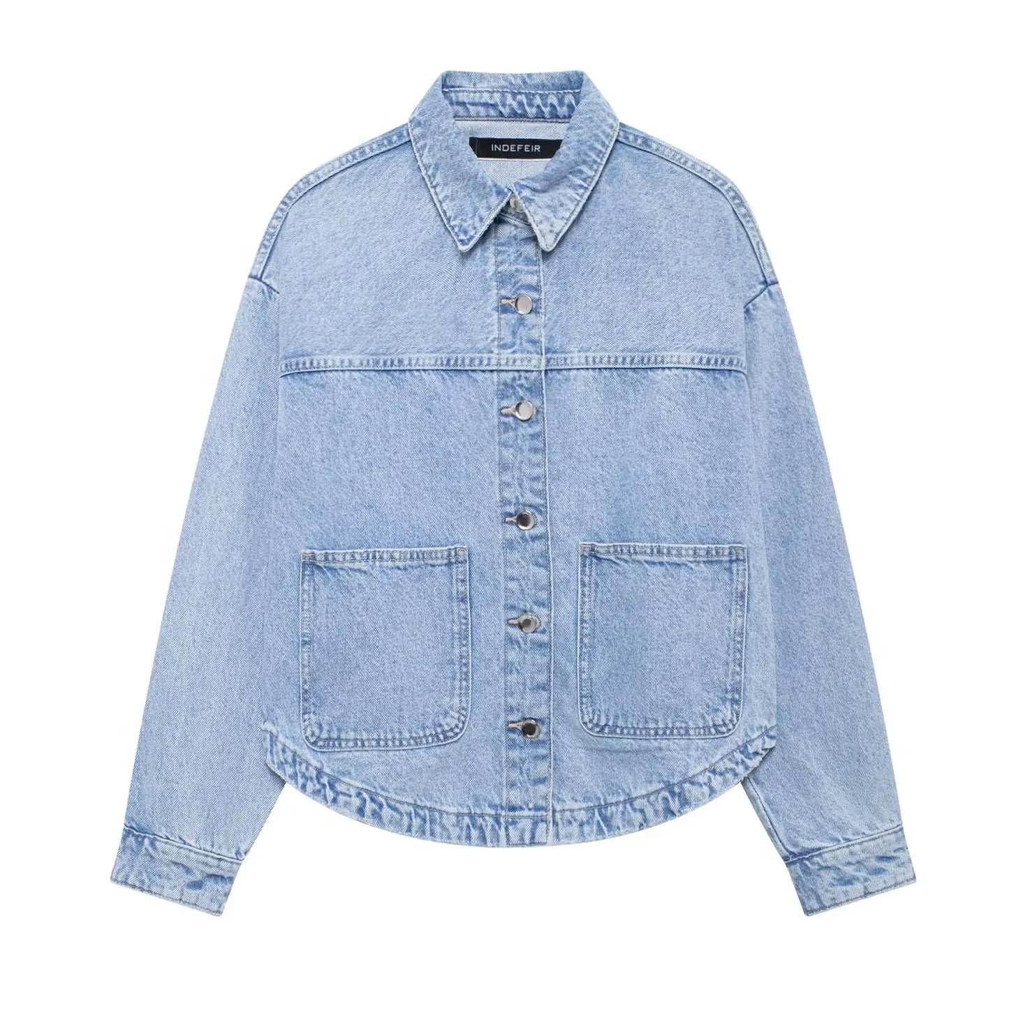 Denim Jackets Women Summer 2024 Elegant and Pretty Women's Coats Ladies Fashion Urban Coats Y2k Solid Lady Jackets
