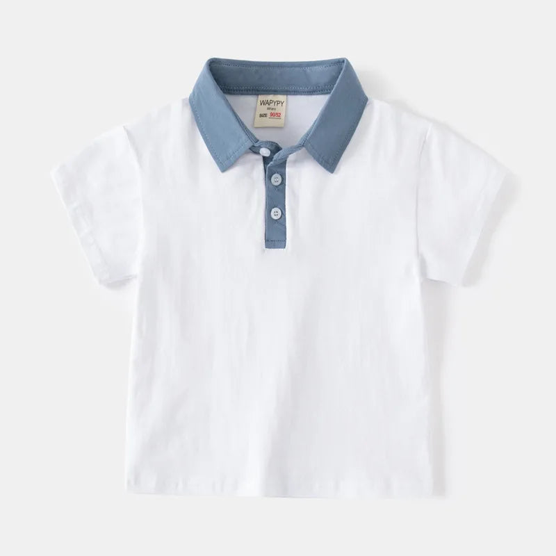 Kids Polo T Shirts Solid Cotton Boys Sport Polo T-Shirts Children's Tops Fashion Kids Clothes Summer Children Polo Tees