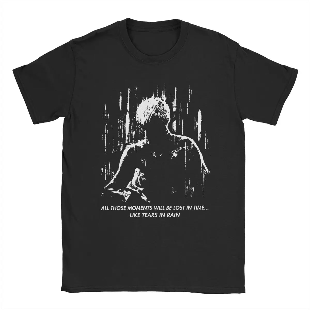Blade Runner Like Tears In Rain Men T Shirts Vintage Tees Short Sleeve Round Collar T-Shirts Pure Cotton Party Clothes