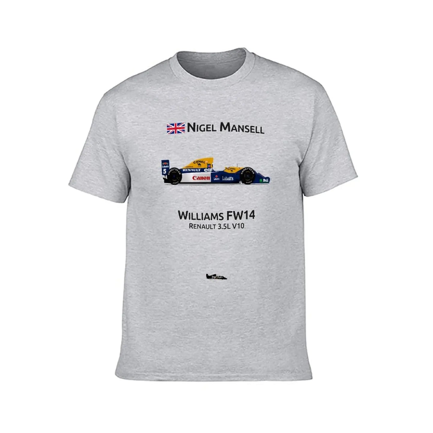 Nigel Mansell - Williams FW14 T-Shirt heavyweight t shirts oversized t shirt big and tall t shirts for men