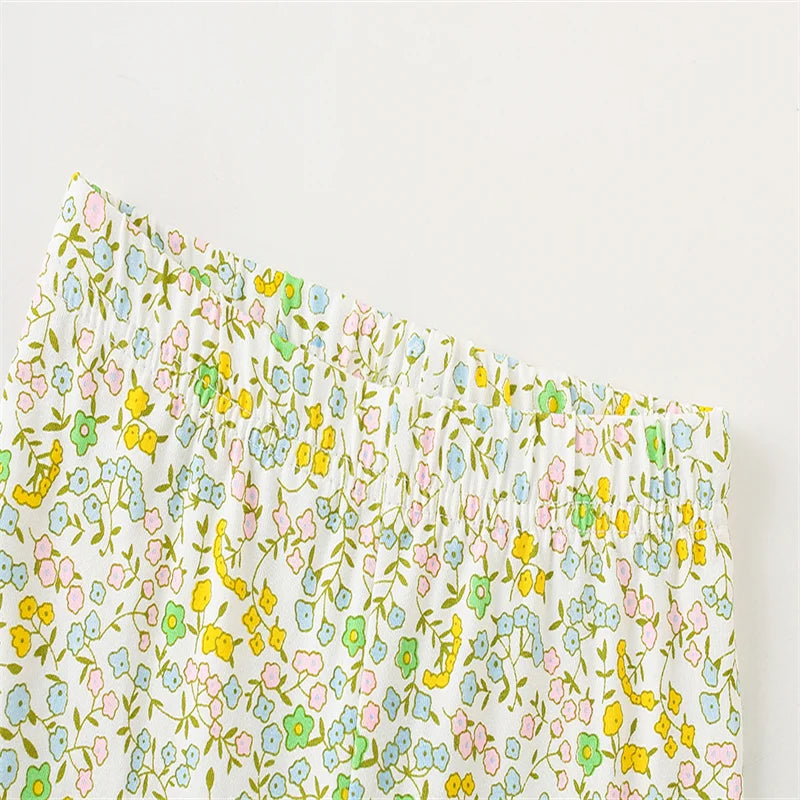 Jumping Meters 2-7T Girls Clothing Sets Kids Suits 2 Pcs  Tops + Leggings Baby Clothes Summer Short Sleeve Kids  Wear Outfits