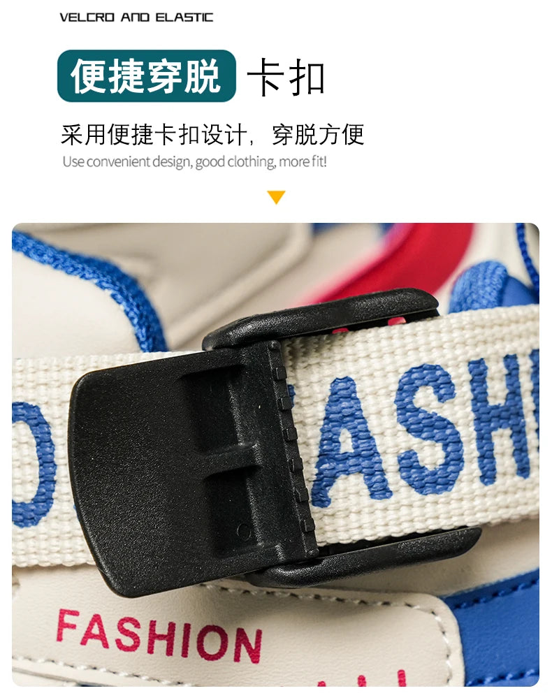 Children High Top Shoes Boys Sneaker Daily Walking Luxury Design Printed 6 To 12 Years Youth Boys Sports Shoes