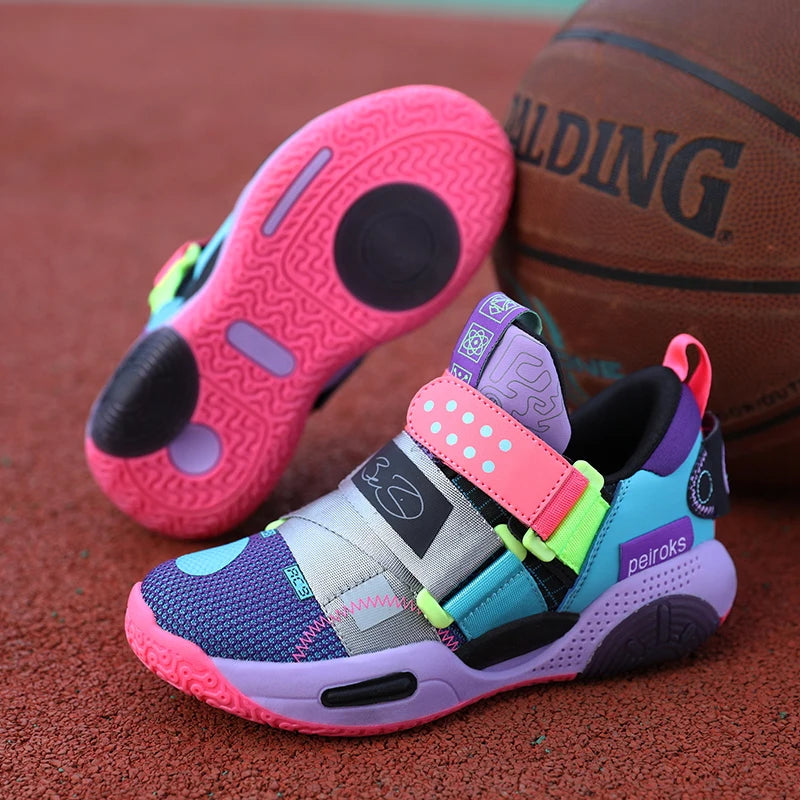 2025 New Children's Basketball Shoes For Boys Girls Non-slip Kids Sport Shoes Lightweight Outdoor Sneakers Trainers Footwear
