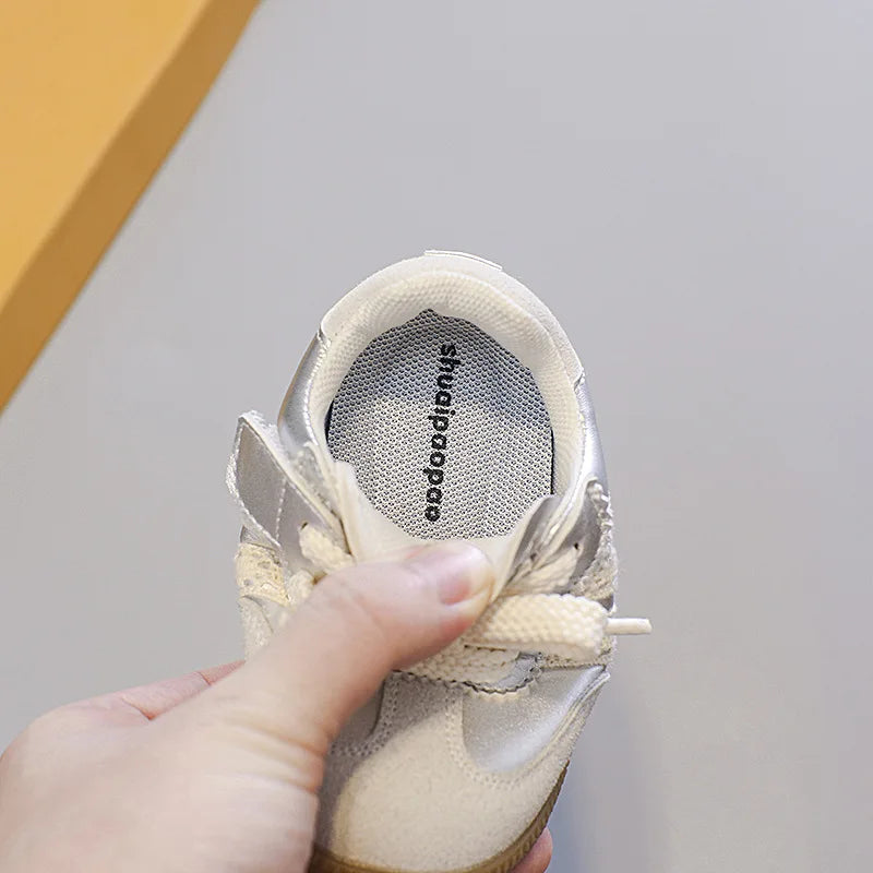 Kids Shoes Toddler Sneakers Children Skateboarding Shoe Designer Grey Color Infant Boys Girls Baby Trainers