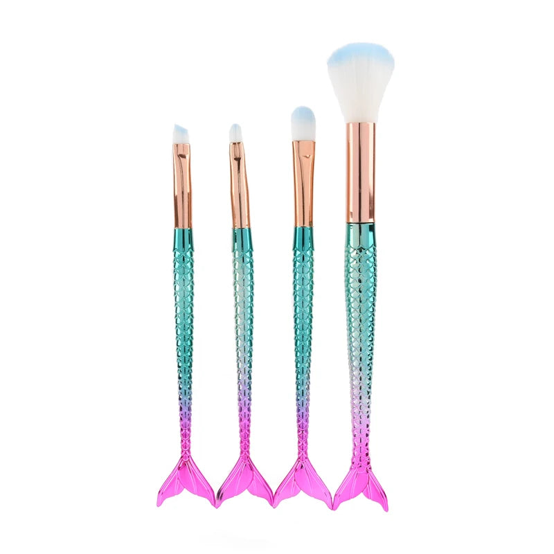 Four-piece Suit Mermaid Makeup Brush