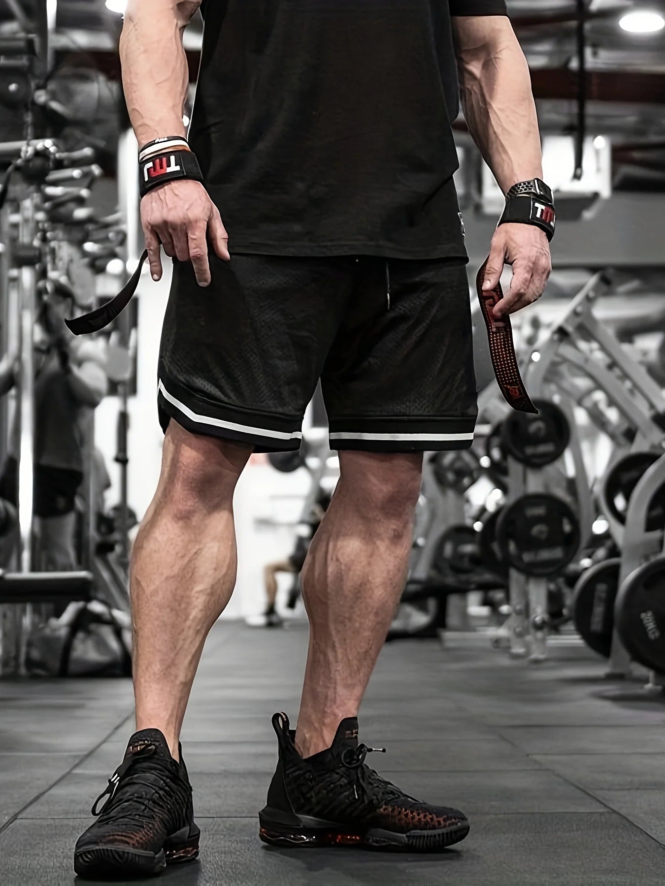 Men Shorts Breathable Mesh Knee Length Jogger Basketball Casual Workout Shorts for Men Short Pants