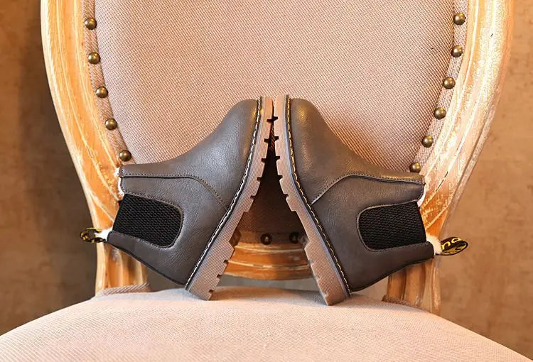 Kids Casual Boots Non-slip Wear-resistant Children Shoes Handsome Fashion Babies Warmly Shoes Girls Boys Soft Bottom Footwear