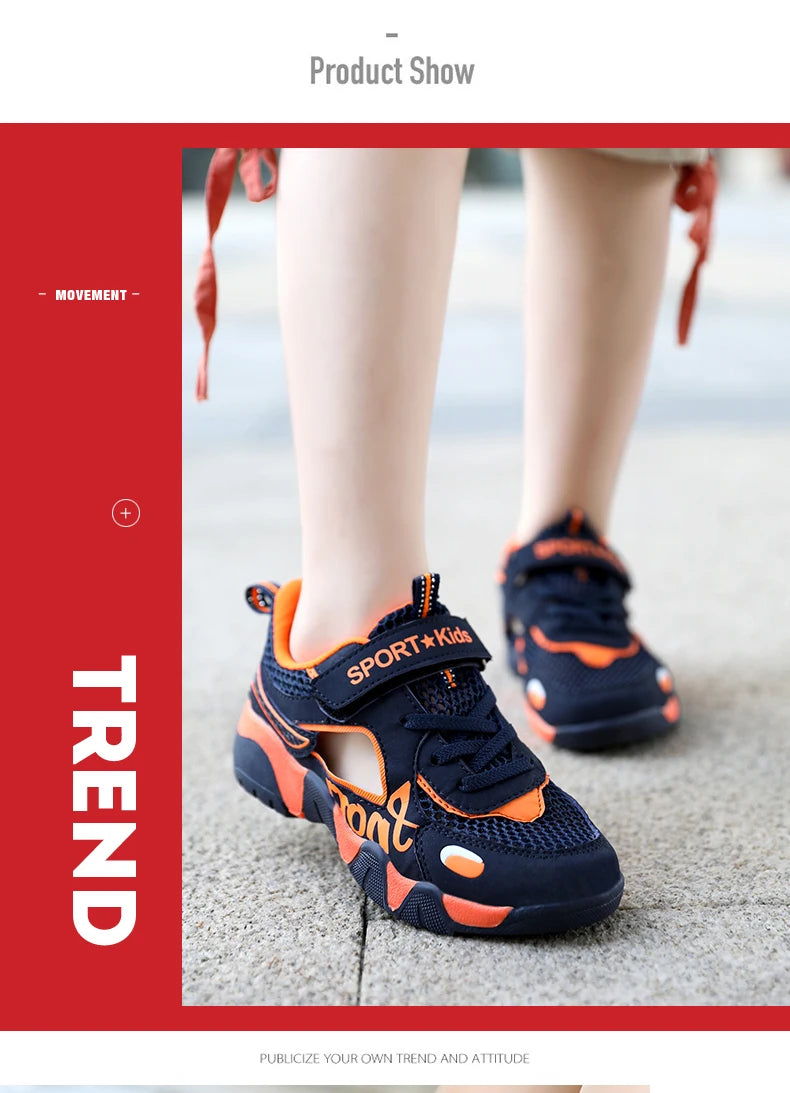 Kids Summer Shoes Kids Sandals Breathable Boys Sandals Soft  Children's Shoes Outdoor Protecting Toes Beach Sandal Water Shoes