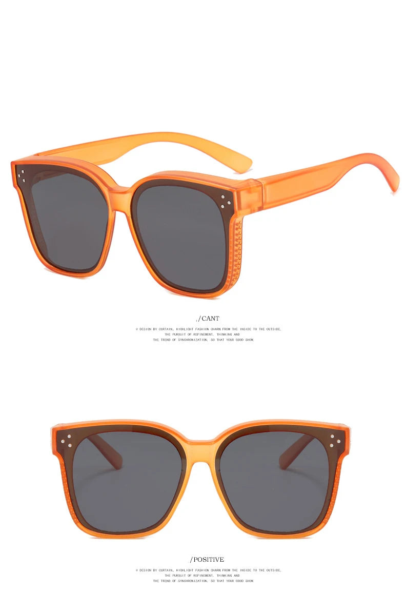 Polarized Sunglasses Men Women Wear Over Myopia Prescription Glasses Fashion Designer Outdoor Fishing Driving Goggles