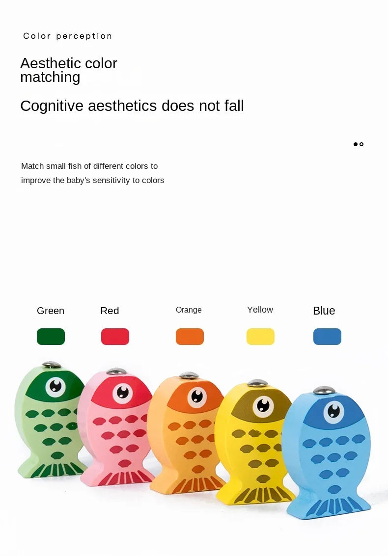 Kids Wooden Fishing Game Toys Gifts Early Education Alphabet Numeric Cognitive Toys Children Interactive Games Toys for Gifts