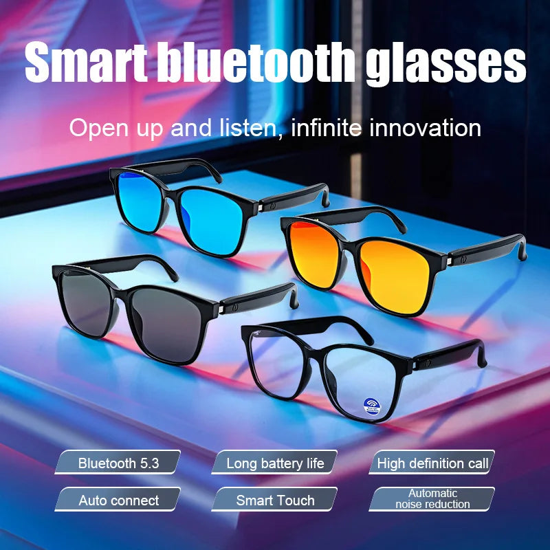 Outdoors Smart Glasses Bluetooth 5.3 Sunglasses Music Making Calls Navigation Protection Uv400 Polarized Lenses Driving Fishing