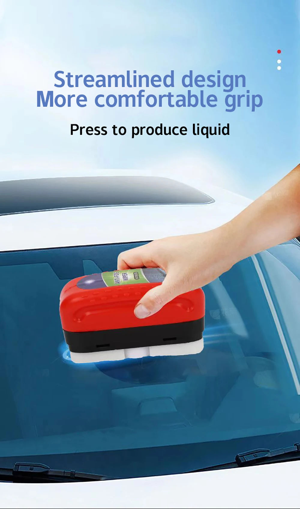 Car Glass Oil Film Remover Auto Detailing Powerful Glass Polishing Compound Windshield Cleaner Cleaning Brush Polish Car Tools