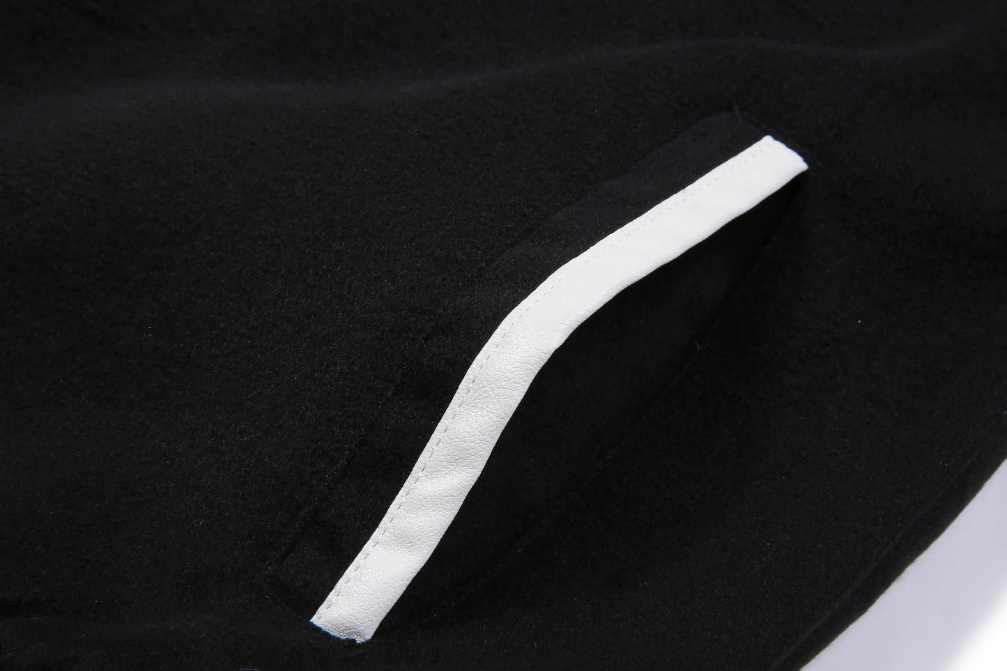 Autumn Red Black Casual Leather Sleeves Wool Unisex University Baseball Letterman Varsity Men  Jackets